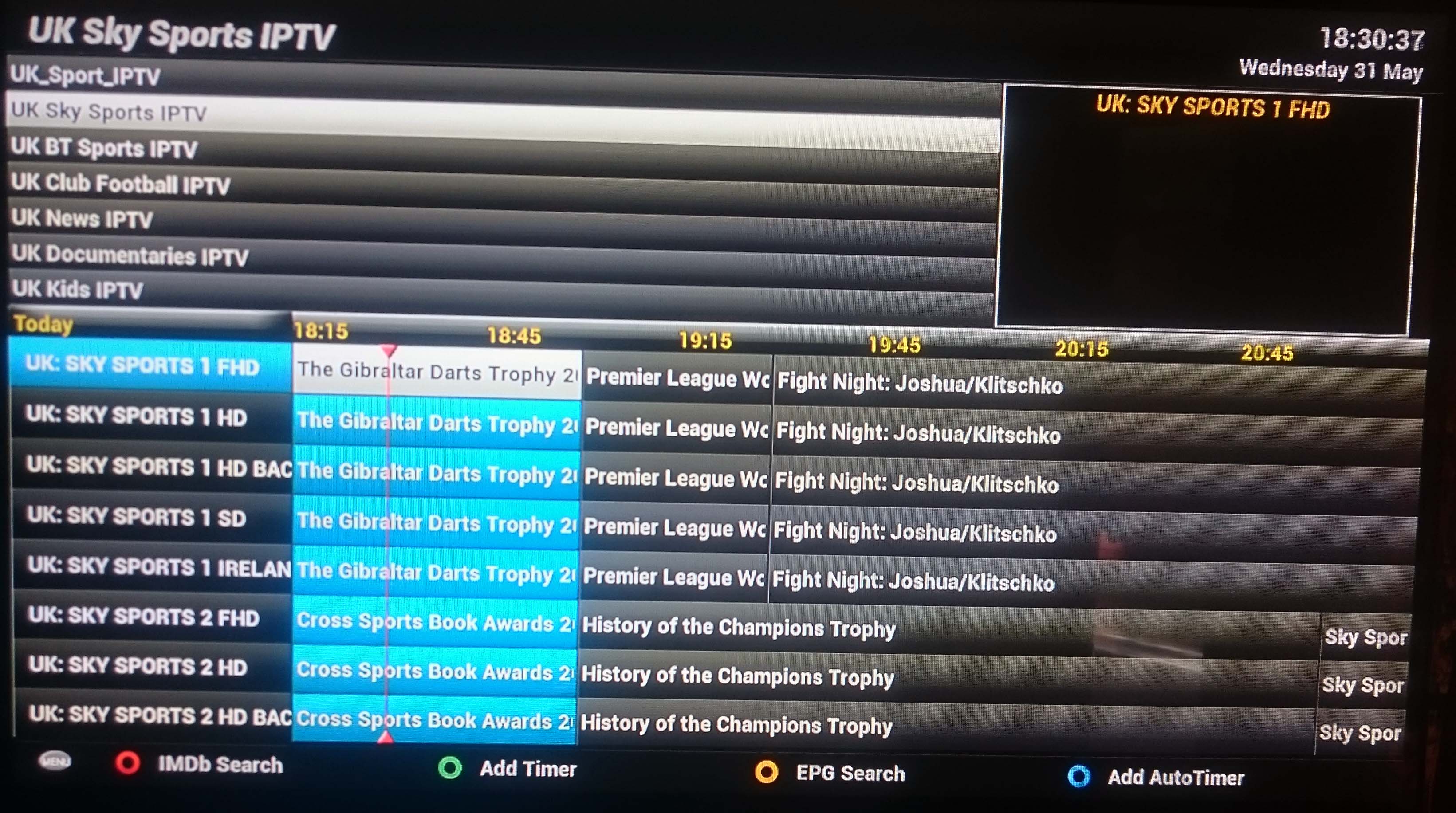 IPTV EPG