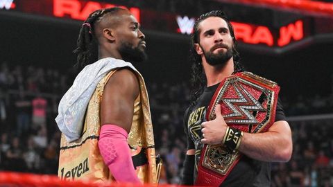 Kofi Kingston and Seth Rollins on WWE Raw